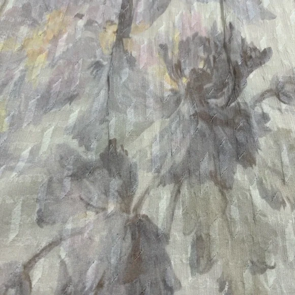 Elegant White Silk Floral Blouse Rebecca Taylor. - Picture 5 of 8